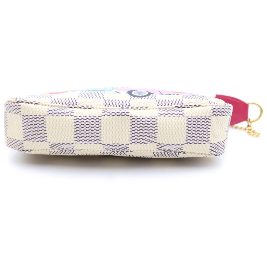 LOUIS VUITTON(ルイヴィトン) ダミエアズール ミニ・ポシェット・アクセソワール ハンドバッグ ポーチ マルチカラー PVC N60487 レディース