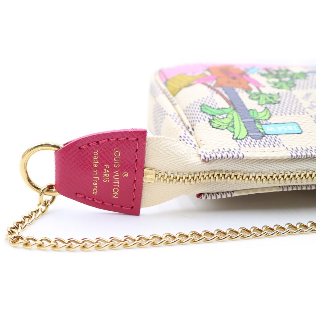 LOUIS VUITTON(ルイヴィトン) ダミエアズール ミニ・ポシェット・アクセソワール ハンドバッグ ポーチ マルチカラー PVC N60487 レディース