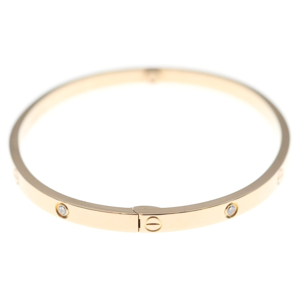 Cartier(カルティエ) ラブ ブレス SM ハーフダイヤ ピンクゴールド 6PD Au750PG #17 ブレスレット バングル レディース