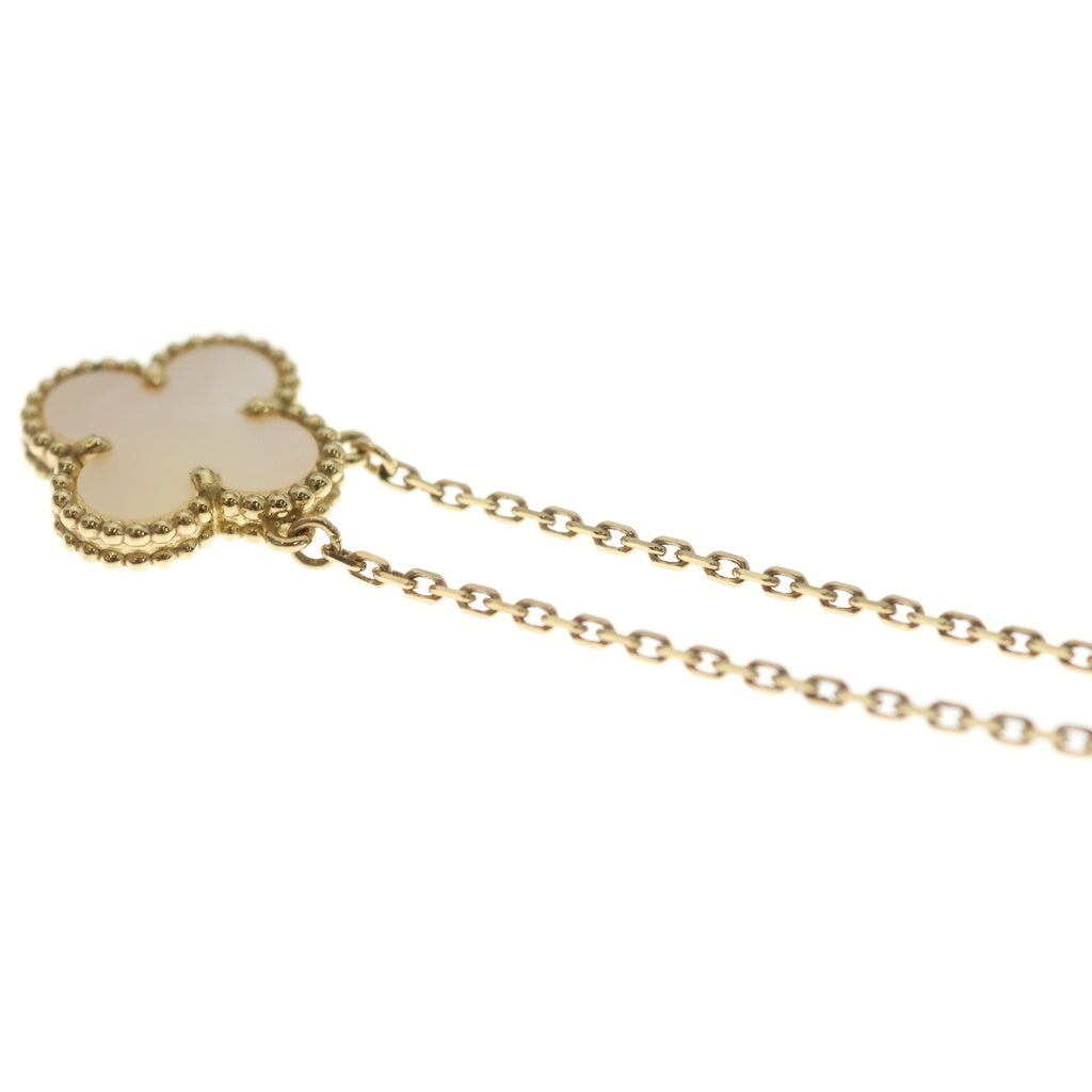 Van Cleef & Arpels(ヴァンクリーフアンドアーペル) ヴィンテージアルハンブラ マザーオブパール ネックレス イエローゴールド Au750YG VCARA45900 レディース