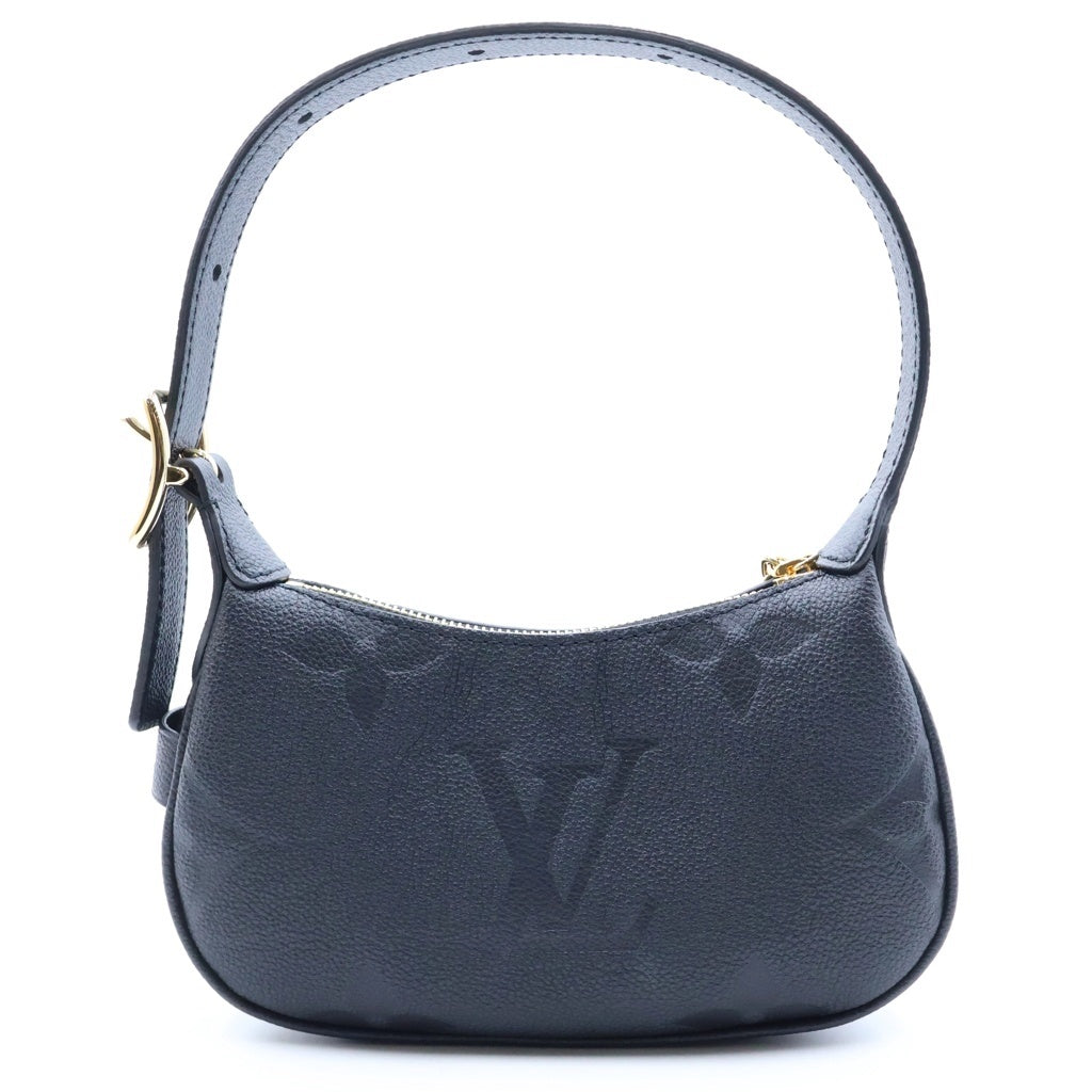 LOUIS VUITTON(ルイヴィトン) ミニムーン ハンドバック モノグラム アンプラント レザー ブラック M82391 レディース