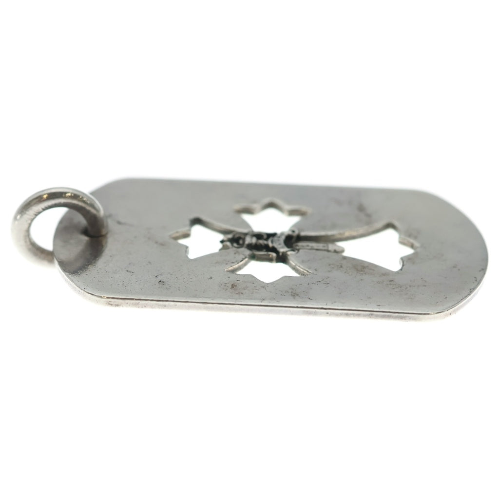 CHROME HEARTS(クロムハーツ) D TAG LRG CO CRS カットアウトクロス ダガードッグタグ ラージ ペンダントトップ シルバー