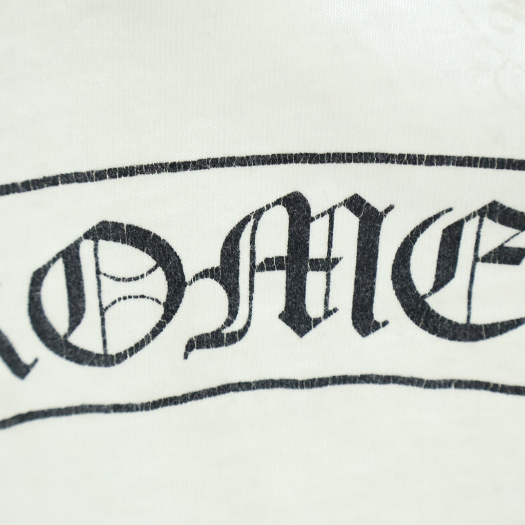 CHROME HEARTS(クロムハーツ) ポケット ロゴ プリント Tシャツ 半袖 ホワイト