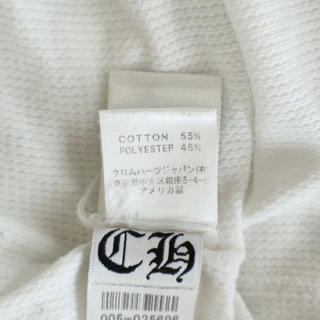 CHROME HEARTS(クロムハーツ) THERMAL サーマル アームロゴ ロング スリーブ カットソー 長袖 メッシュ ホワイト
