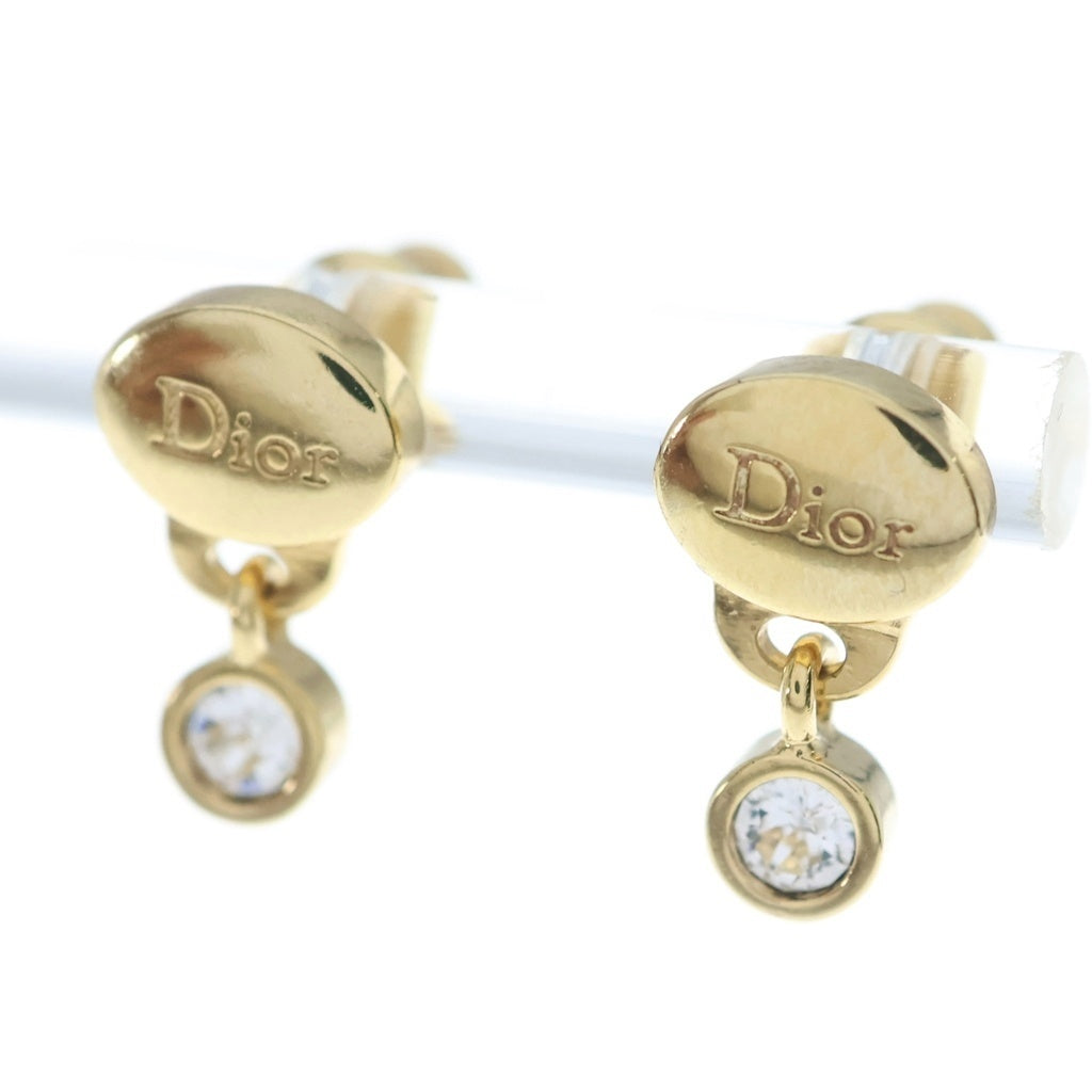 Christian Dior(クリスチャンディオール) シグネチャー クリスタル ピアス ゴールド GP レディース