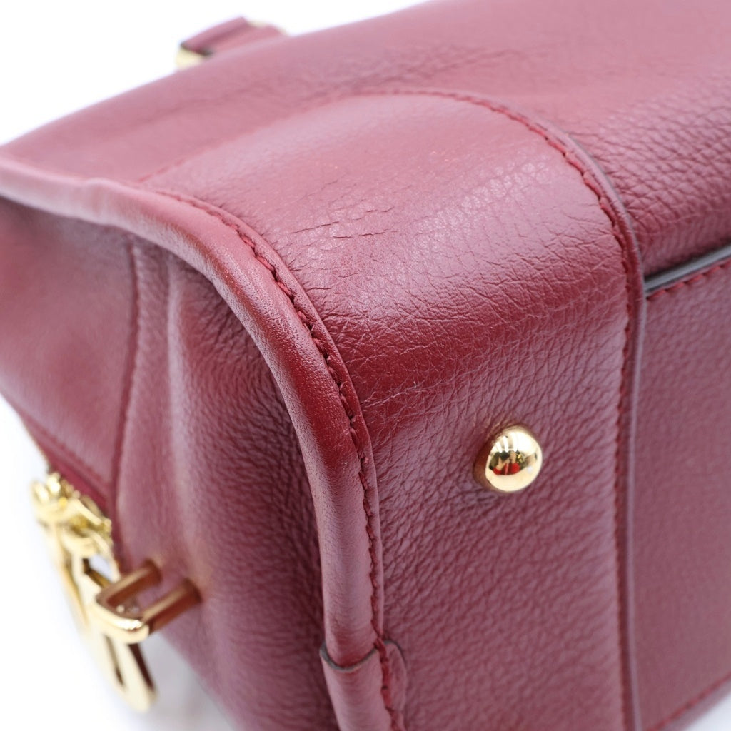 LOEWE(ロエベ) アマソナ28 YEAR OF THE DRAGON イヤー オブ ザ ドラゴン ハンドバック レザー ボルドー レディース