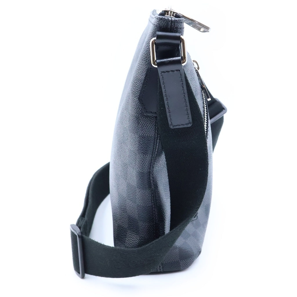 LOUIS VUITTON(ルイヴィトン) ダミエグラフィット ミックPM ショルダーバッグ ブラック レザー×PVC N41211 シルバー金具 レディース