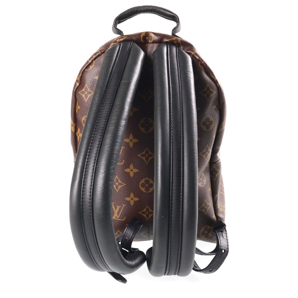 LOUIS VUITTON(ルイヴィトン) モノグラム パームスプリングスMINI リュックサック バックパック ミニバッグ ブラウン×ブラック レザー×PVC M44873 ゴールド金具 レディース