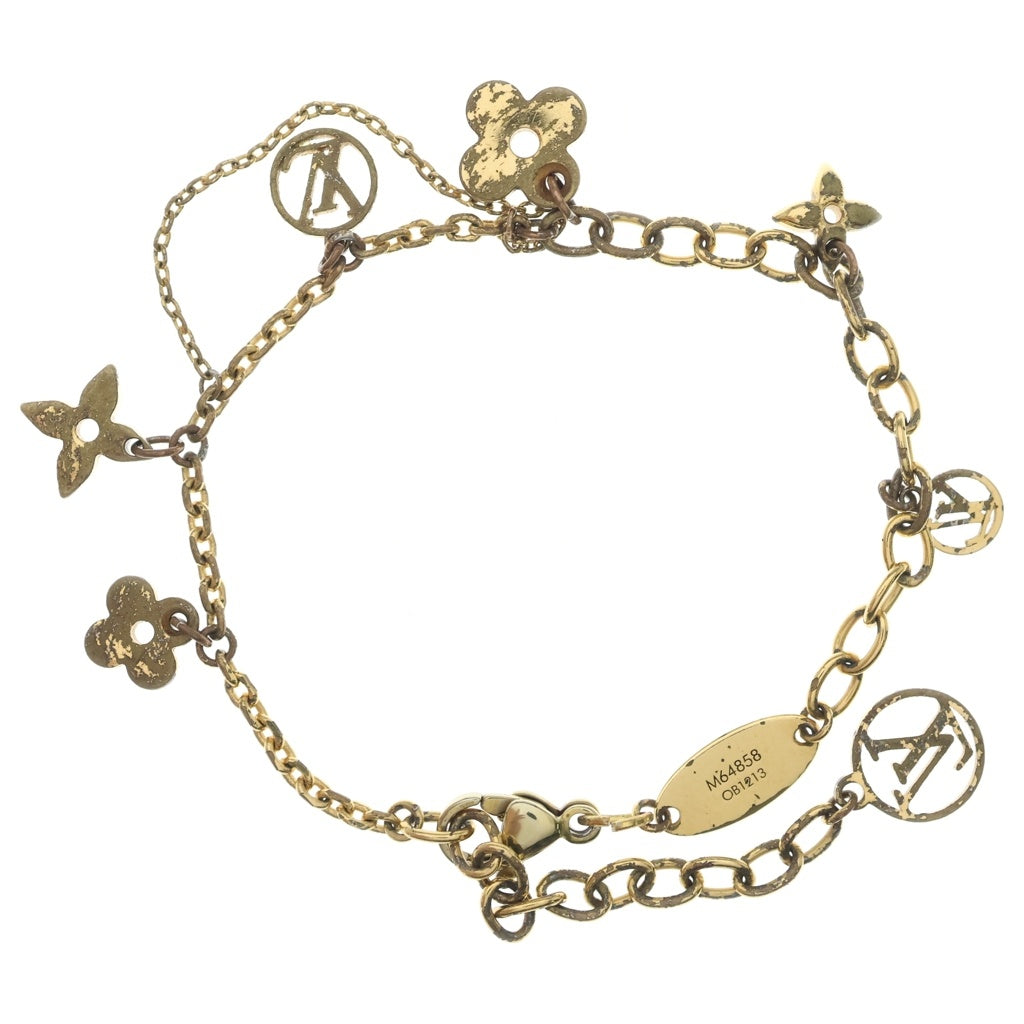 LOUIS VUITTON(ルイヴィトン) ブルーミング LVサークル チェーン ブレスレット ゴールド M64858 レディース