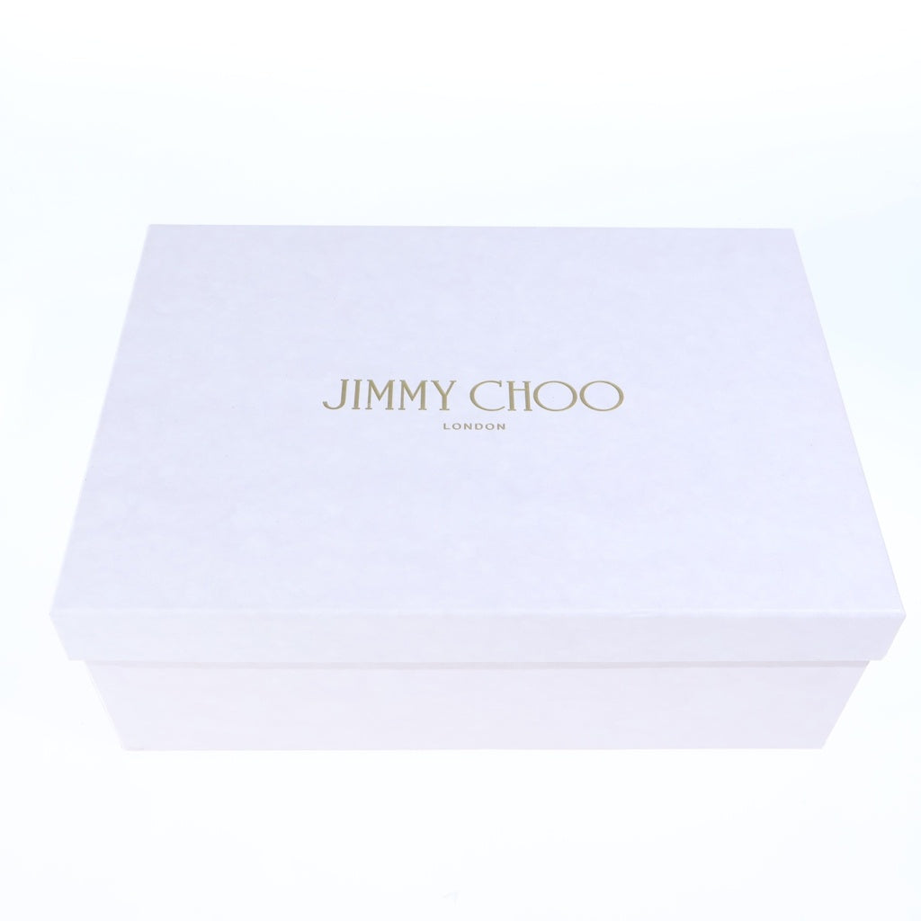 JIMMY CHOO(ジミーチュウ) クリスタル パンプス ブラック レース×レザー ラインストーン レディース