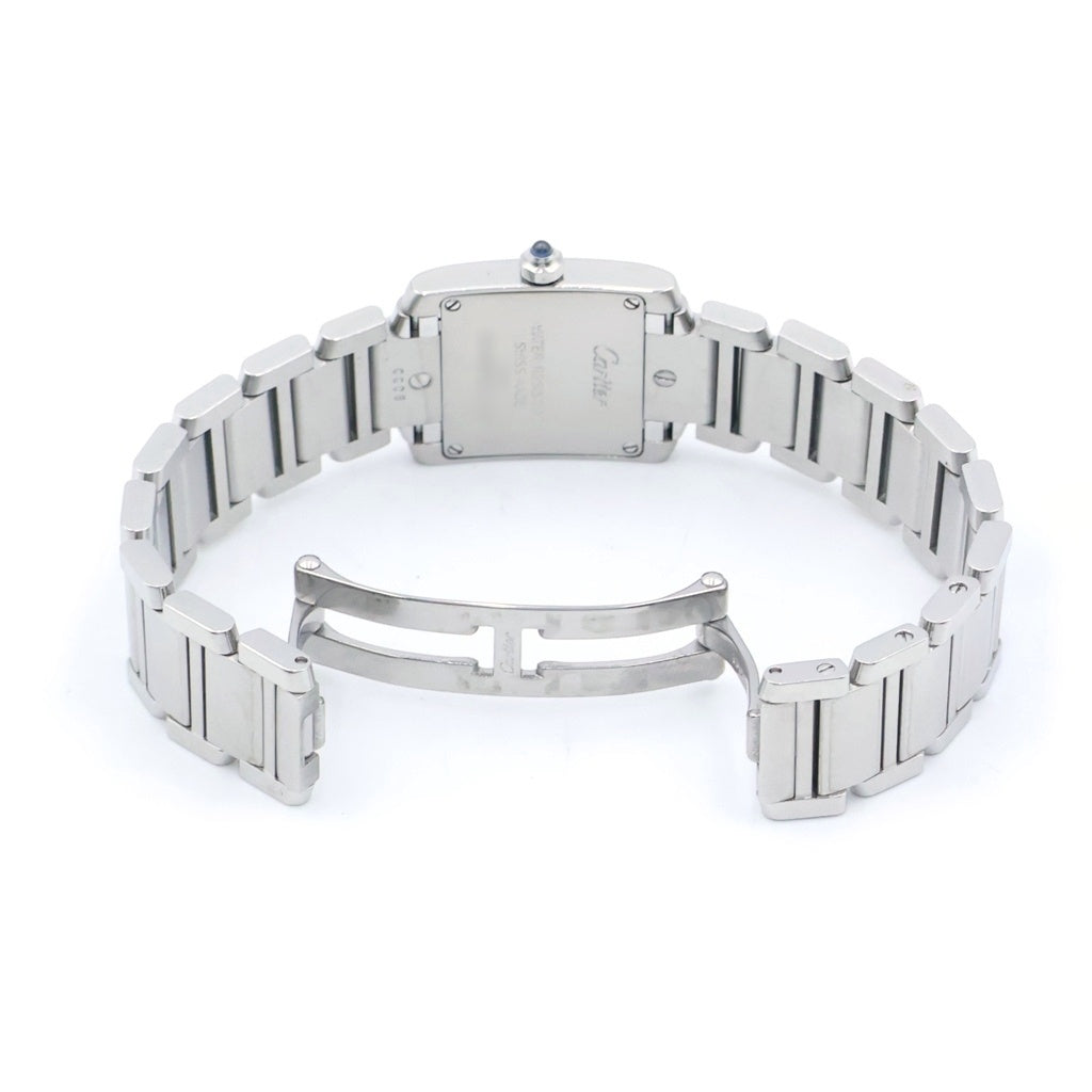 Cartier(カルティエ) タンクフランセーズ SM SS/QZ ステンレススチール クォーツ アイボリー文字盤 W51008Q3 レディース