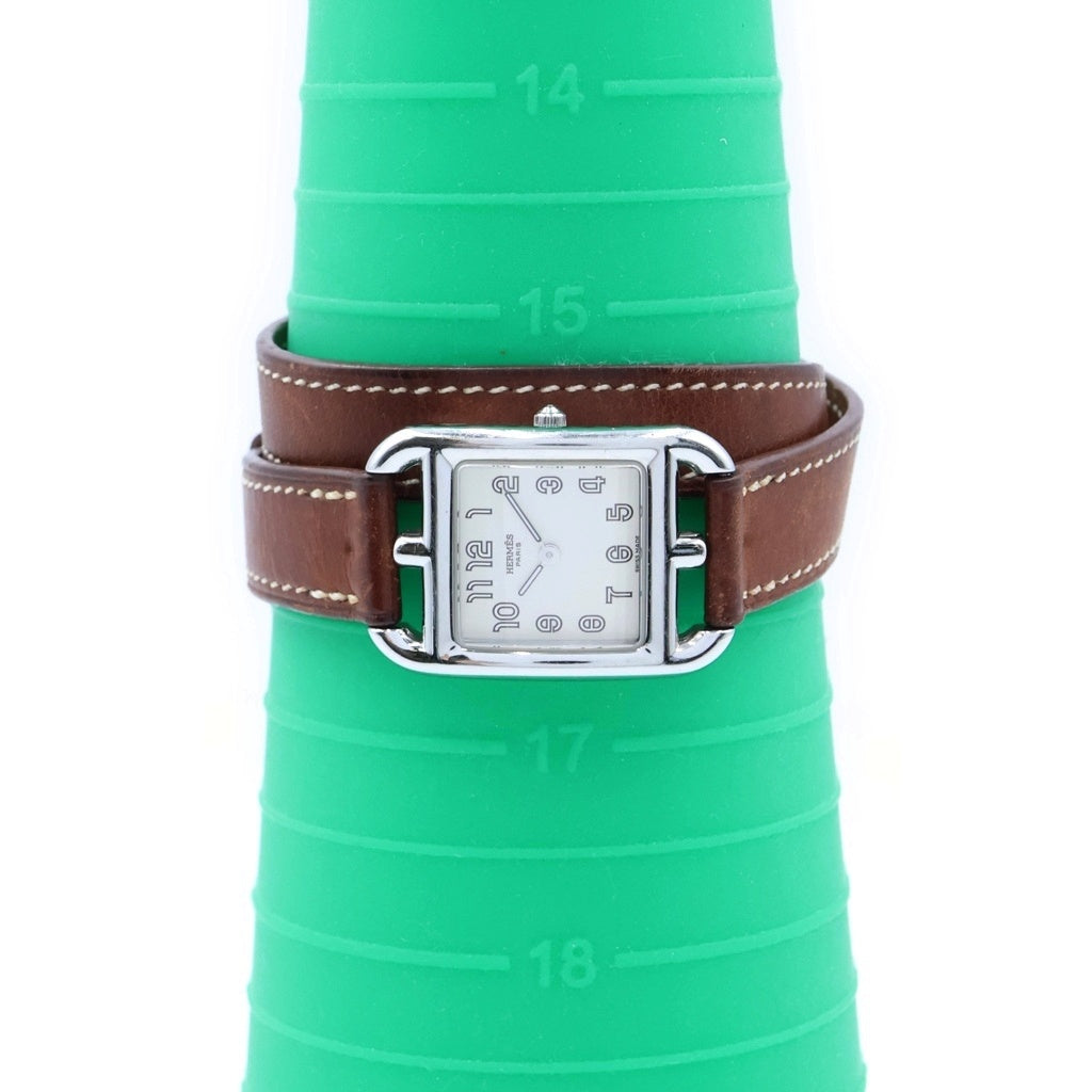 HERMES(エルメス) ケープコッド SS/QZ ステンレススチール クォーツ 革ベルト 白文字盤 CC1.210 レディース