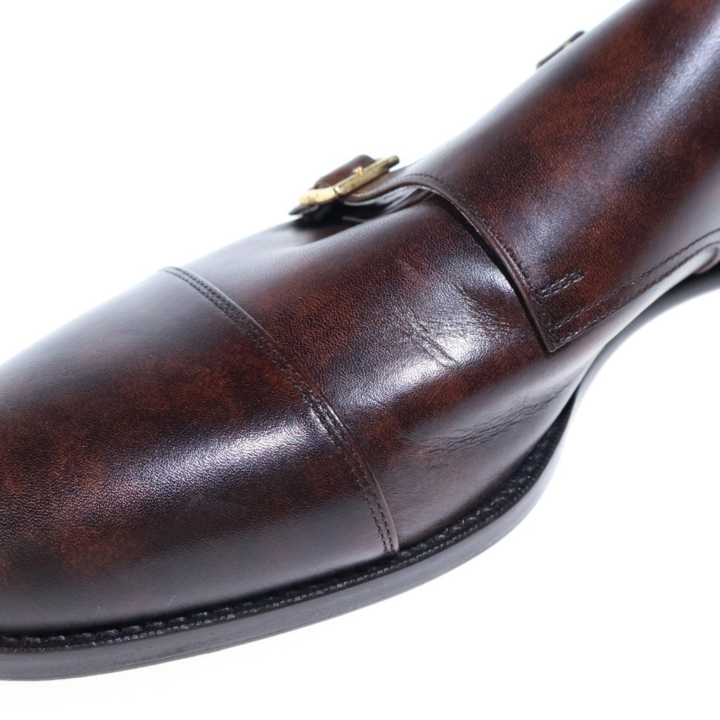 NO BRAND(ノーブランド) TOKYO FOOT TAILOR(トーキョーフットテイラー) DOUBLE MONK ダブルモンクストラップ ドレスシューズ 革靴 レザー ブラウン