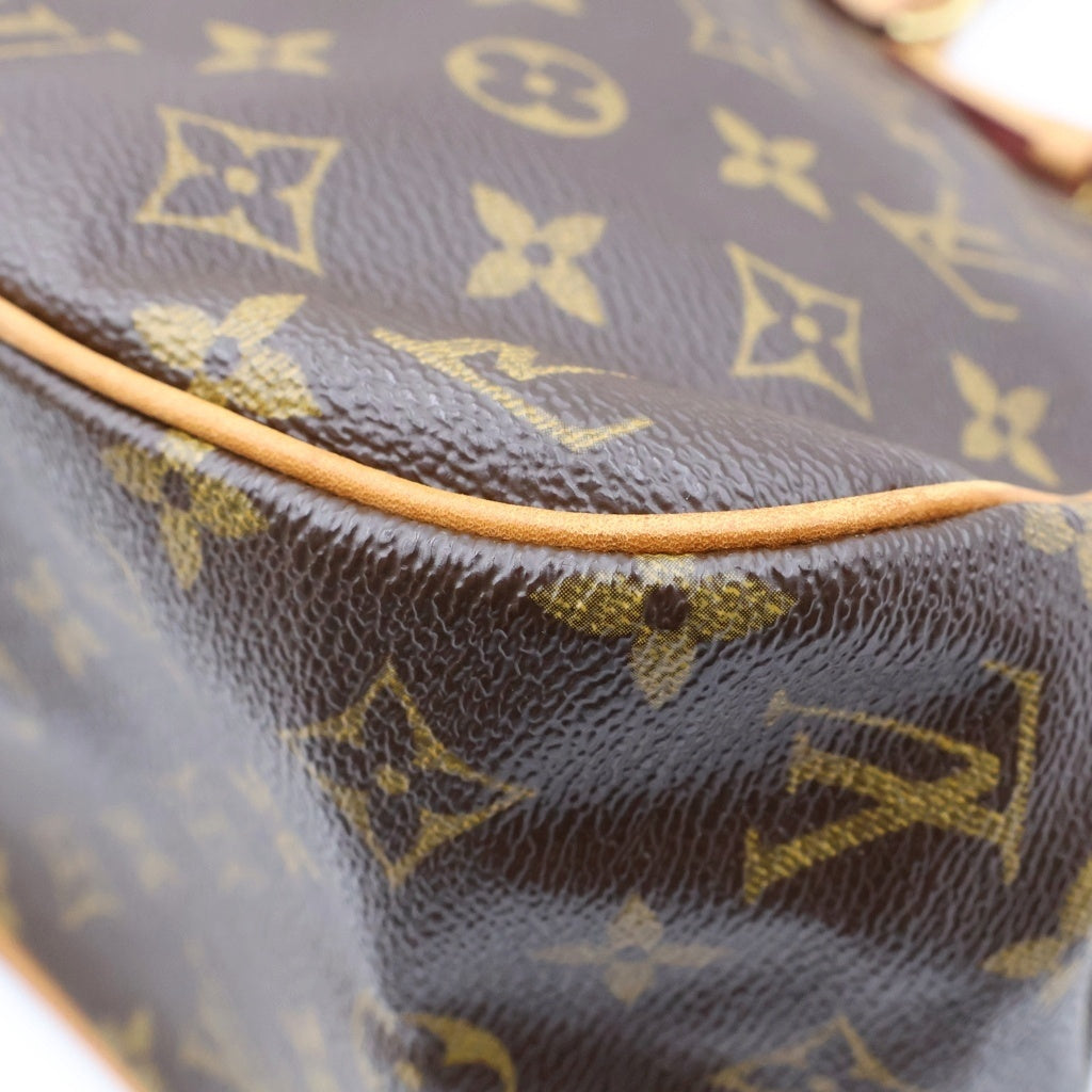 LOUIS VUITTON(ルイヴィトン) モノグラム バティニョール オリゾンタル PVC レザー ショルダー トートバッグ ブラウン M51154 レディース