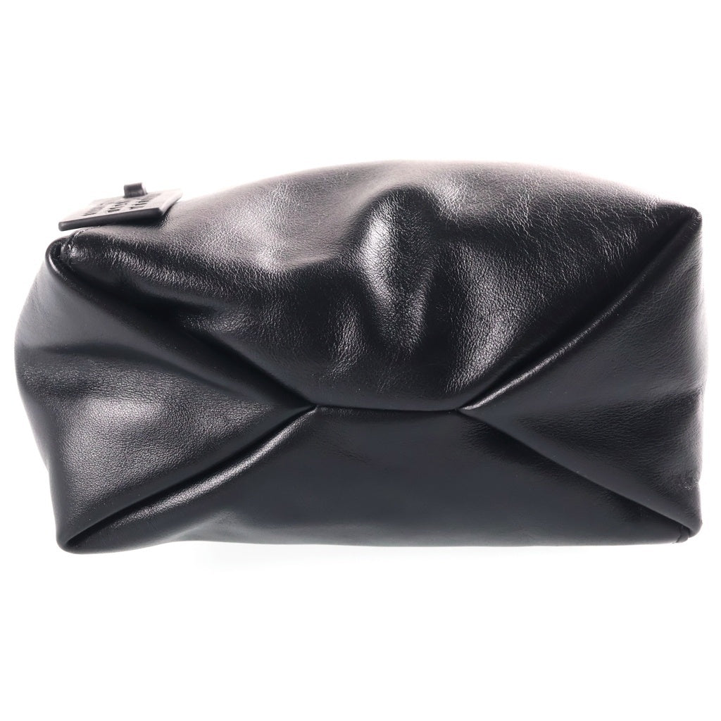 MM6 Maison Margiela(エムエムシックスメゾンマルジェラ) ジャパニーズ フォルデッド ショルダーバッグ レザー ブラック SB5ZH0032 P8805 レディース