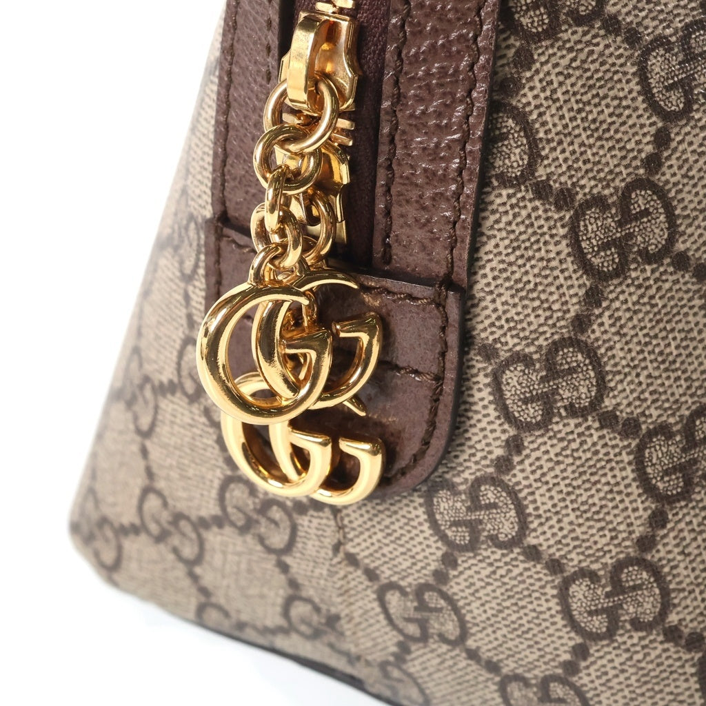 GUCCI(グッチ) GGスプリーム オフィディア シェリーライン PVC レザー 2WAY ハンド ショルダーバッグ ベージュ 524533 レディース