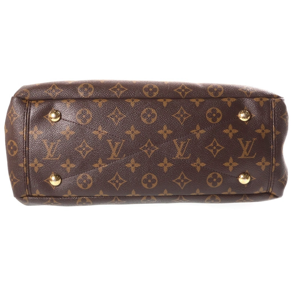 LOUIS VUITTON(ルイヴィトン) モノグラム パラス 2WAYハンドバッグ ショルダーバッグ ブラウン×レッド レザー×PVC M41175 ゴールド金具 レディース