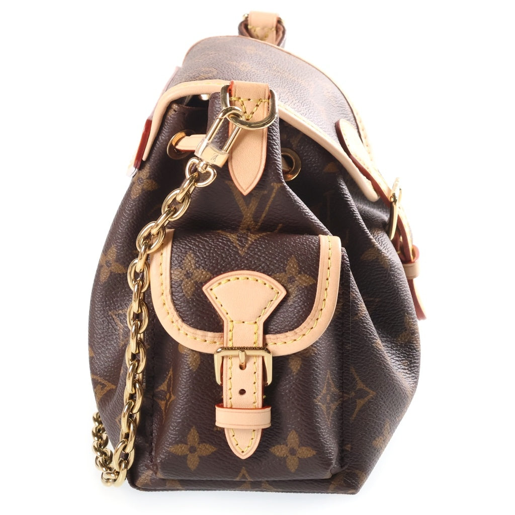 LOUIS VUITTON(ルイヴィトン) モノグラム オデッセイPM PVC レザー 2WAY チェーンショルダー バッグ ブラウン M25085 RFID