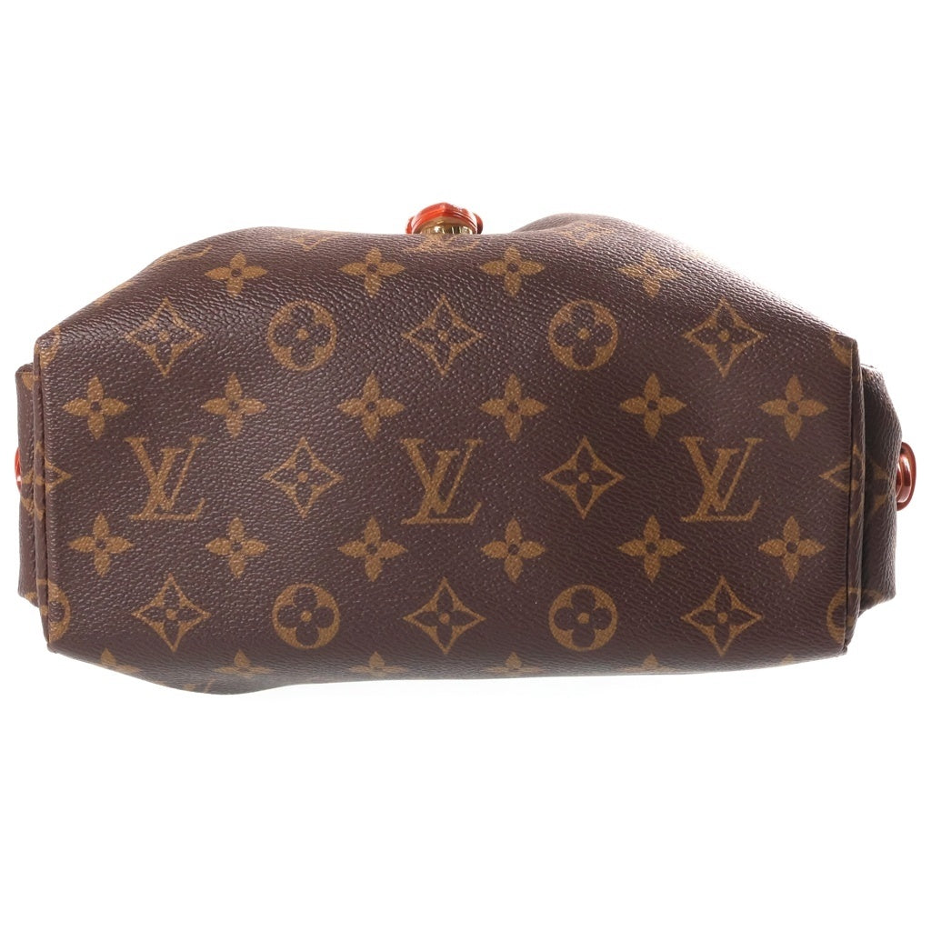 LOUIS VUITTON(ルイヴィトン) モノグラム オデッセイPM PVC レザー 2WAY チェーンショルダー バッグ ブラウン M25085 RFID