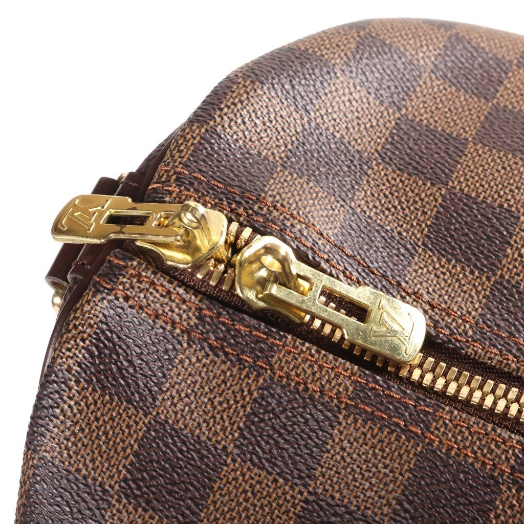 LOUIS VUITTON(ルイヴィトン) ダミエ キーポルバンドリエール55 ボストンバッグ トラベルバッグ ハンドバッグ ショルダーバッグ ブラウン レザー×PVC N41414 ゴールド金具 レディース