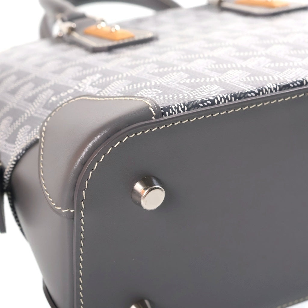 GOYARD(ゴヤール) ヴァンドーム ミニ PVC コーティングキャンバス レザー 2WAY ハンド ショルダーバッグ グレー レディース