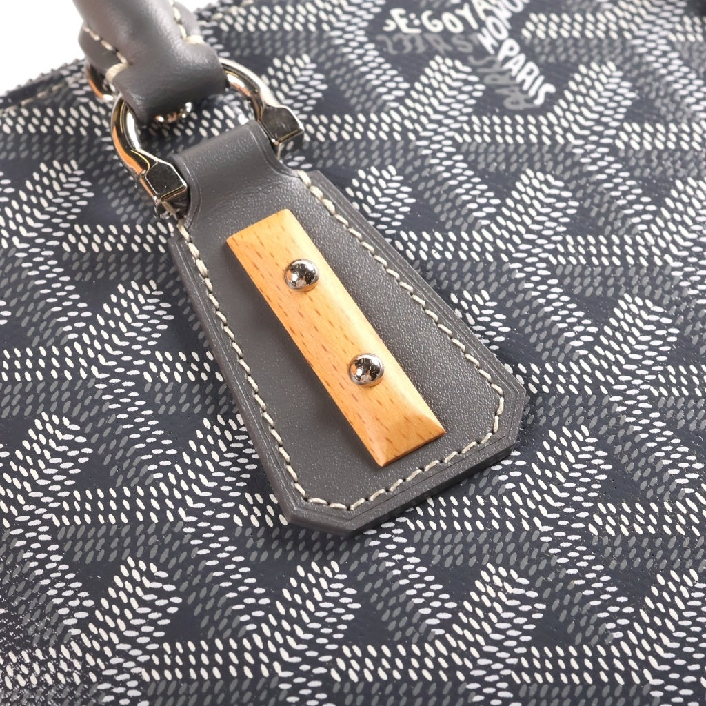 GOYARD(ゴヤール) ヴァンドーム ミニ PVC コーティングキャンバス レザー 2WAY ハンド ショルダーバッグ グレー レディース