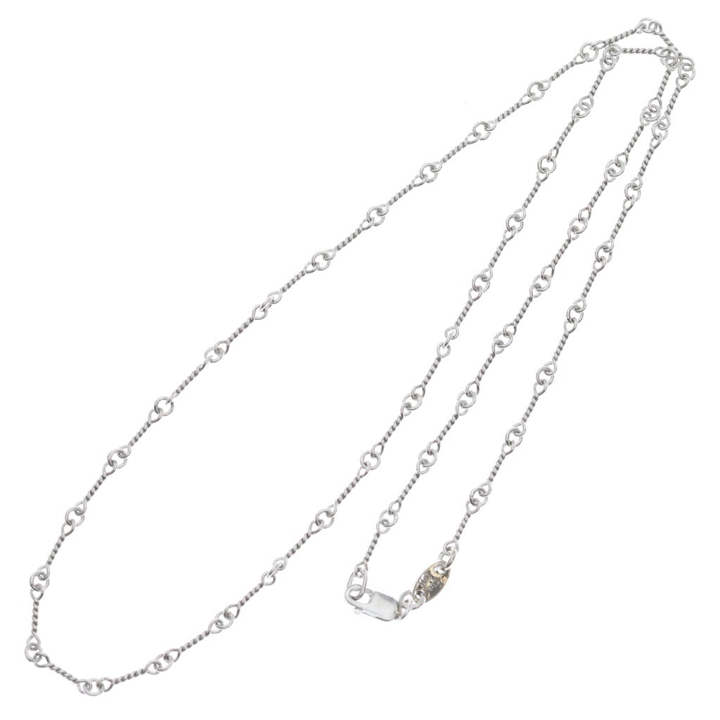 CHROME HEARTS(クロムハーツ) WG NECKCHAIN T18 ツイストチェーンネックレス 18inch ホワイトゴールド