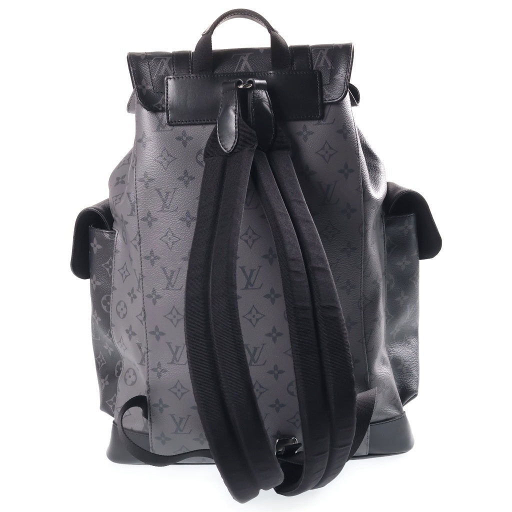 LOUIS VUITTON(ルイヴィトン) モノグラム エクリプス リバース クリストファーPM PVC レザー バックパック リュックサック ブラック M46331 レディース