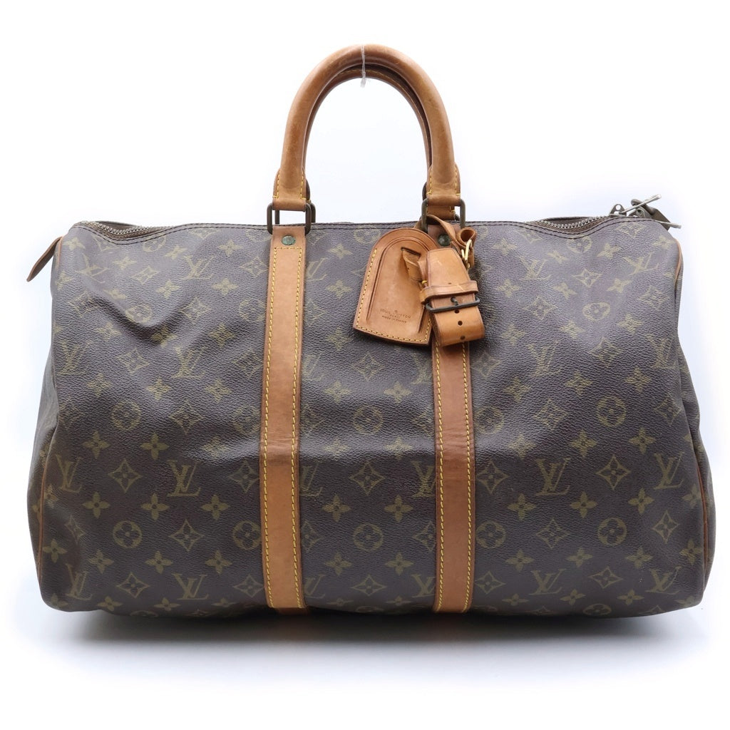 LOUIS VUITTON(ルイヴィトン) モノグラム キーポル45 PVC レザー ハンド ボストンバッグ ブラウン M41428 レディース