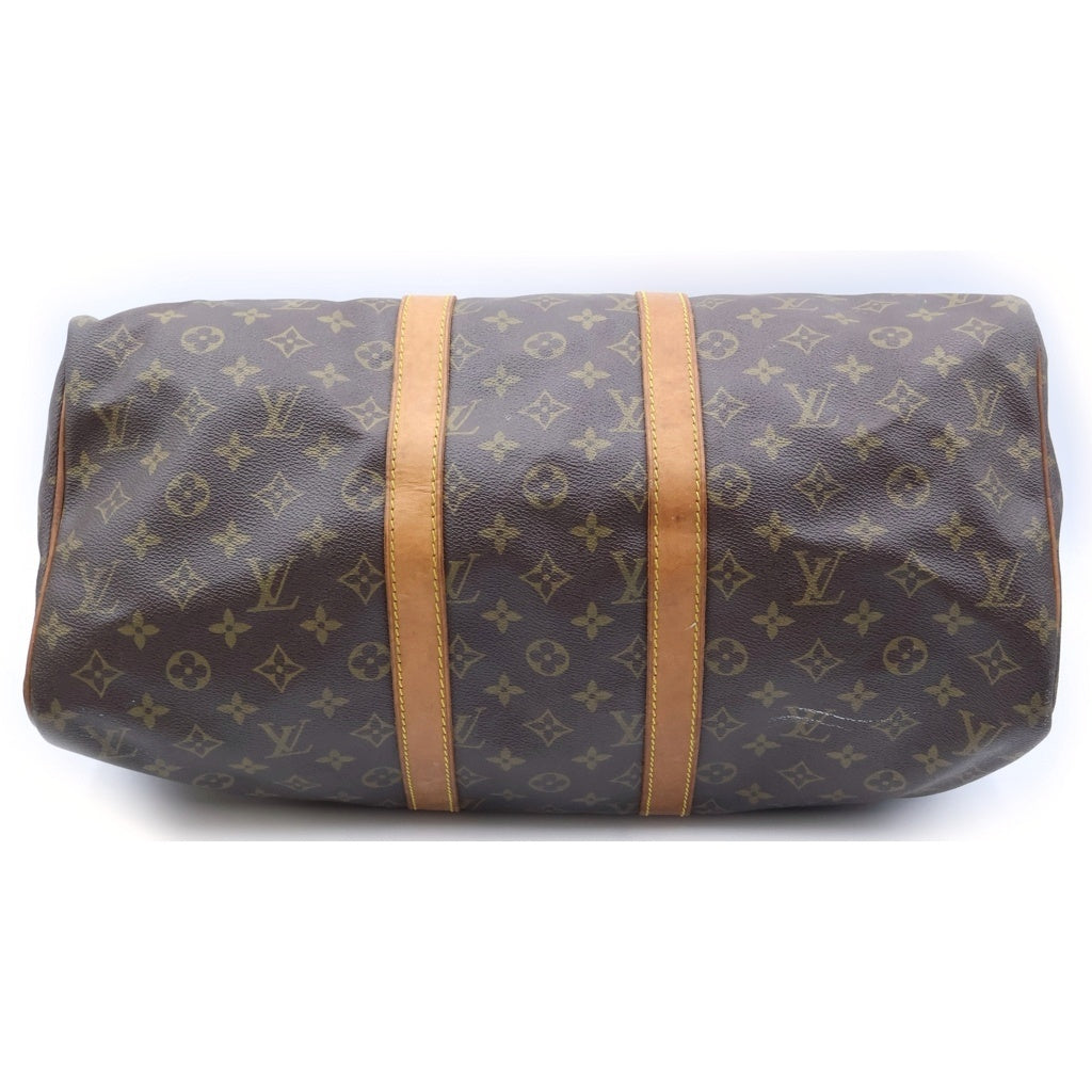 LOUIS VUITTON(ルイヴィトン) モノグラム キーポル45 PVC レザー ハンド ボストンバッグ ブラウン M41428 レディース