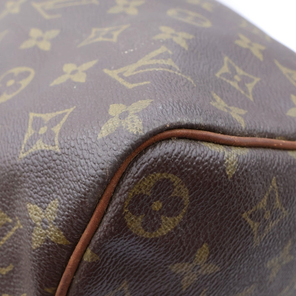 LOUIS VUITTON(ルイヴィトン) モノグラム キーポル45 PVC レザー ハンド ボストンバッグ ブラウン M41428 レディース