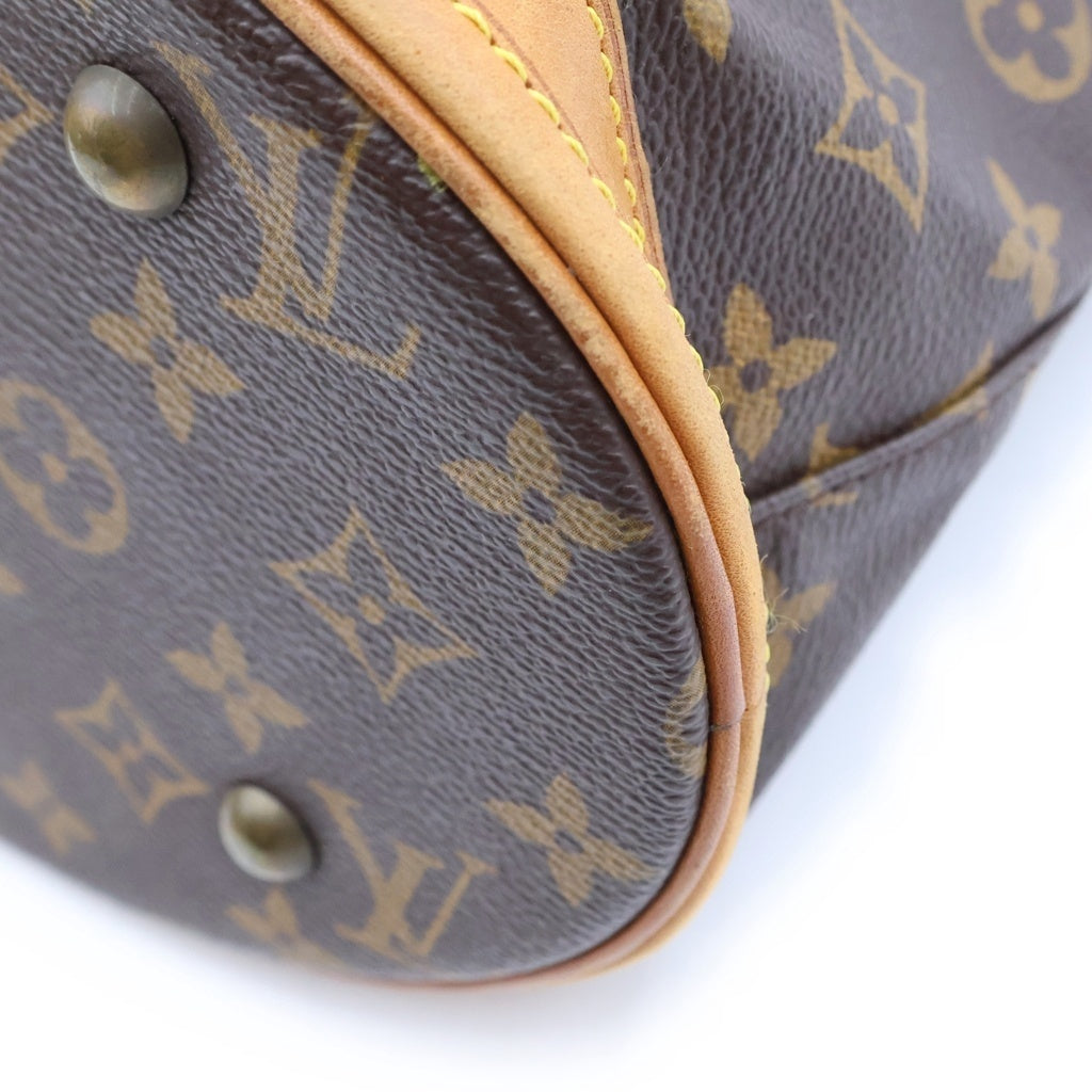 LOUIS VUITTON(ルイヴィトン) モノグラム バケットPM PVC レザー ハンドバッグ ブラウン M42238 レディース