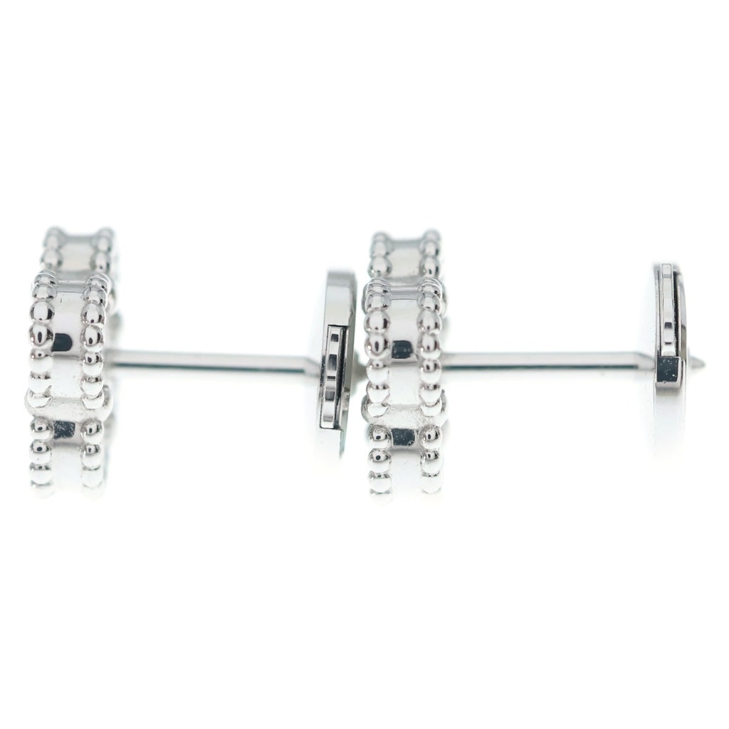 Van Cleef & Arpels(ヴァンクリーフアンドアーペル) スウィートアルハンブラ マザーオブパール ピアス K18WG ホワイトゴールド VCARG12000 レディース