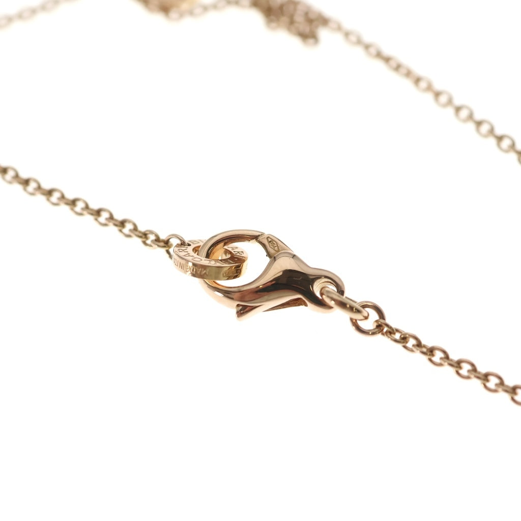 BVLGARI(ブルガリ) ブルガリブルガリ マザーオブパール オニキス パヴェダイヤ ネックレス K18PG ピンクゴールド レディース