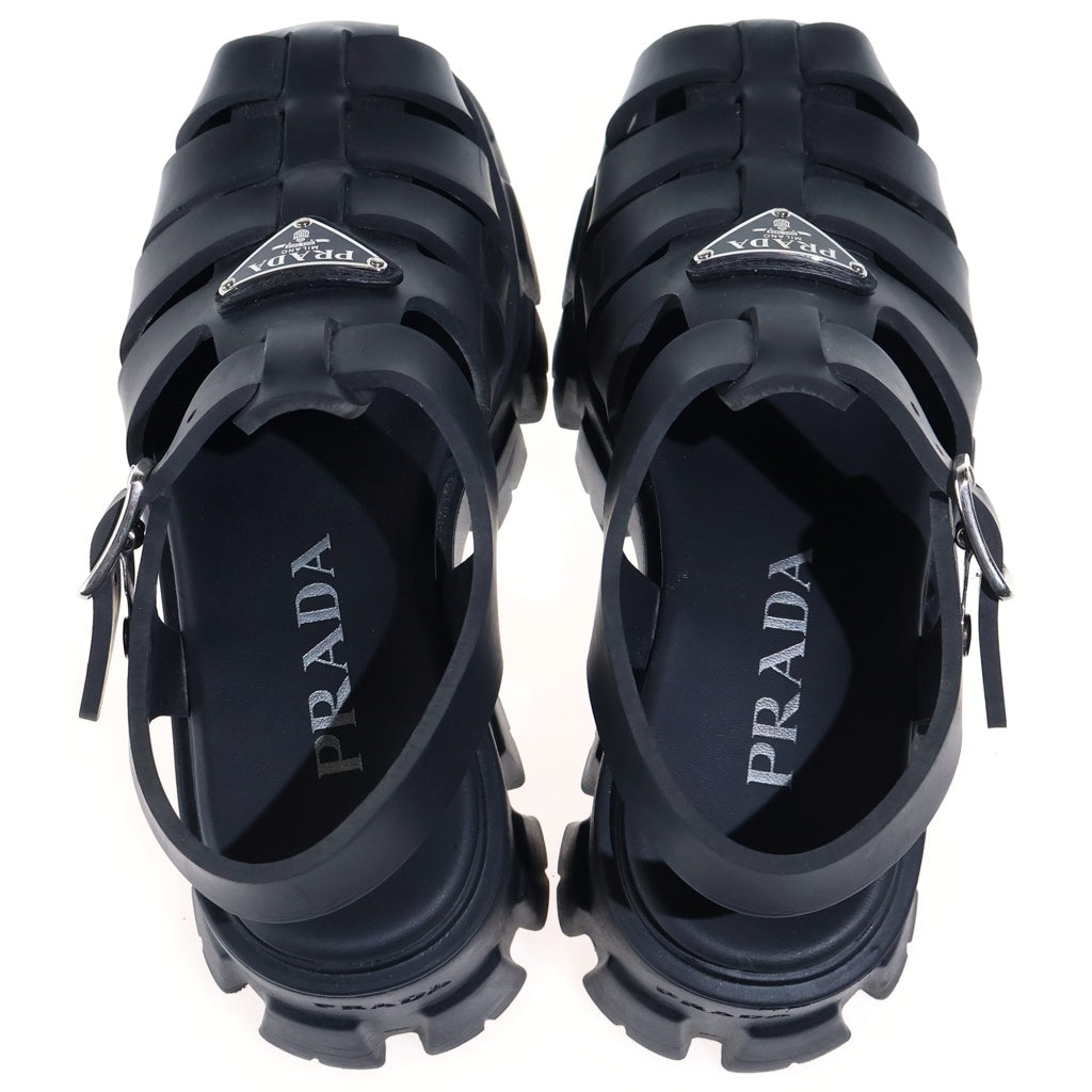 PRADA(プラダ) ■モノリス サンダル 黒 #35・1/2 レディース