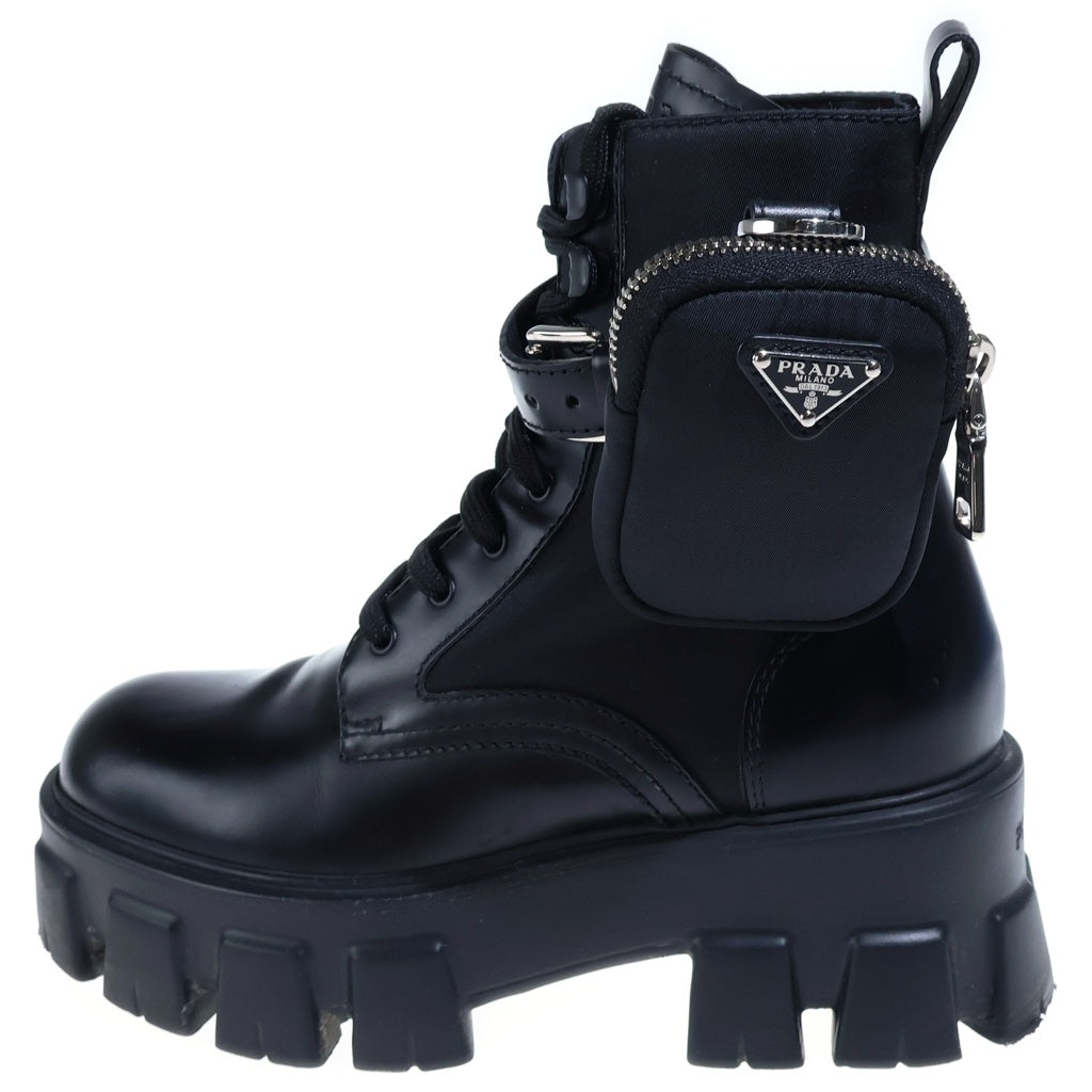 PRADA(プラダ) ■モノリス ブーツ 黒 #35・1/2 レディース