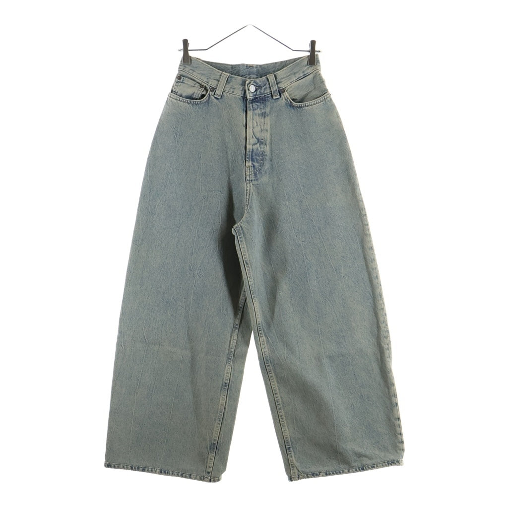 Acne Studios(アクネ ストゥディオズ) 2023F FN Delta ワイドレッグデニムパンツ ブルー A00443 レディース