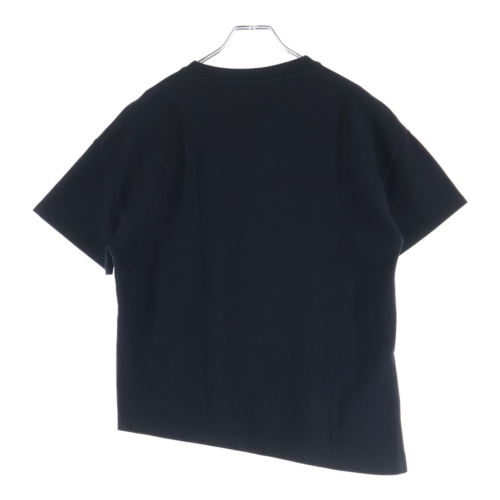 LOEWE(ロエベ) アナグラム刺繍 クルーネック半袖Tシャツ カットソー ブラック #XS 1727170 レディース