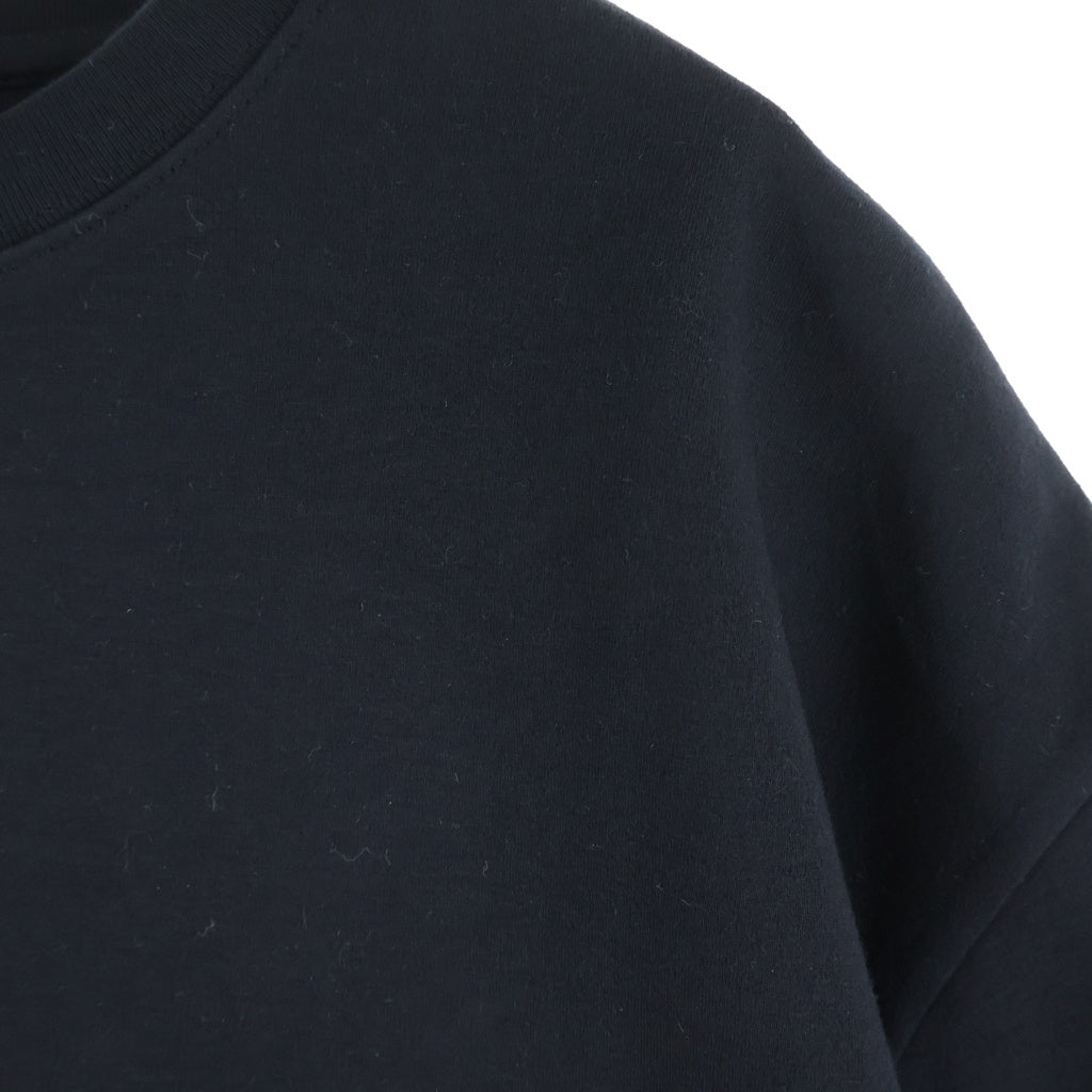 LOEWE(ロエベ) アナグラム刺繍 クルーネック半袖Tシャツ カットソー ブラック #XS 1727170 レディース