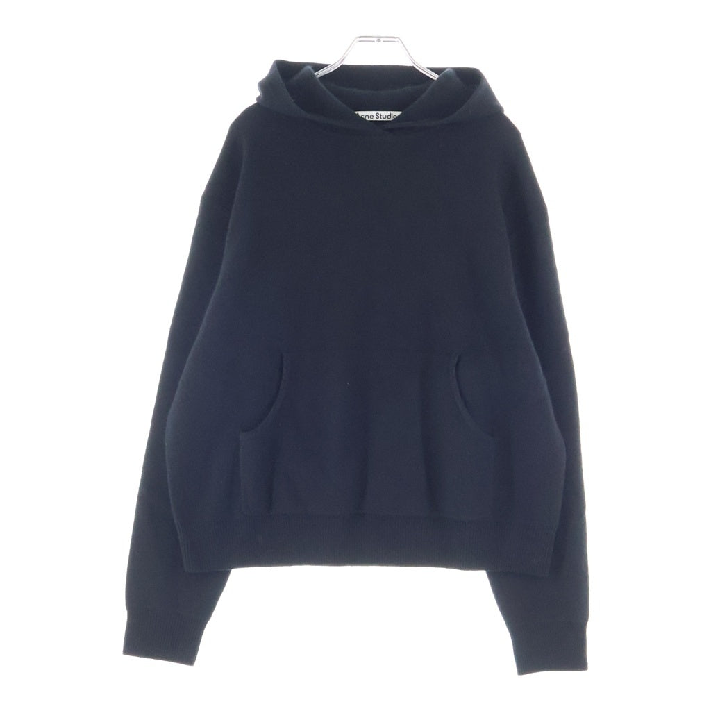 ACNE STUDIOS Bla Konst(アクネストゥディオズ ブロコンスト) カシミヤフーディーセーター ブラック #M KNIT000530 レディース