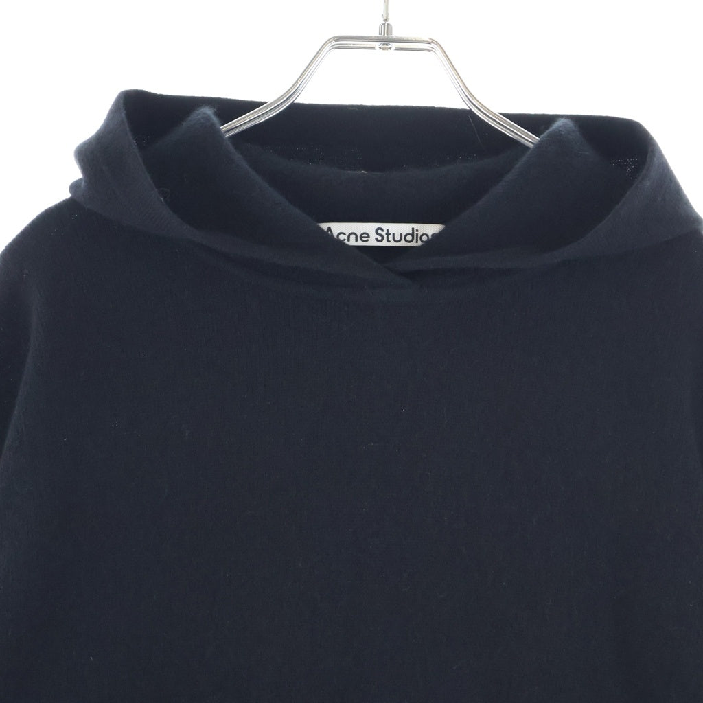 ACNE STUDIOS Bla Konst(アクネストゥディオズ ブロコンスト) カシミヤフーディーセーター ブラック #M KNIT000530 レディース