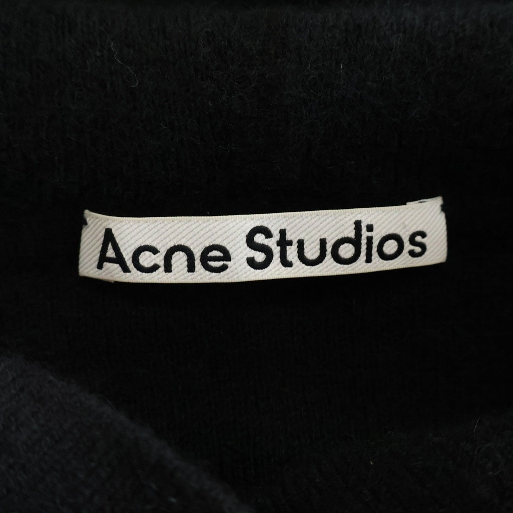 ACNE STUDIOS Bla Konst(アクネストゥディオズ ブロコンスト) カシミヤフーディーセーター ブラック #M KNIT000530 レディース