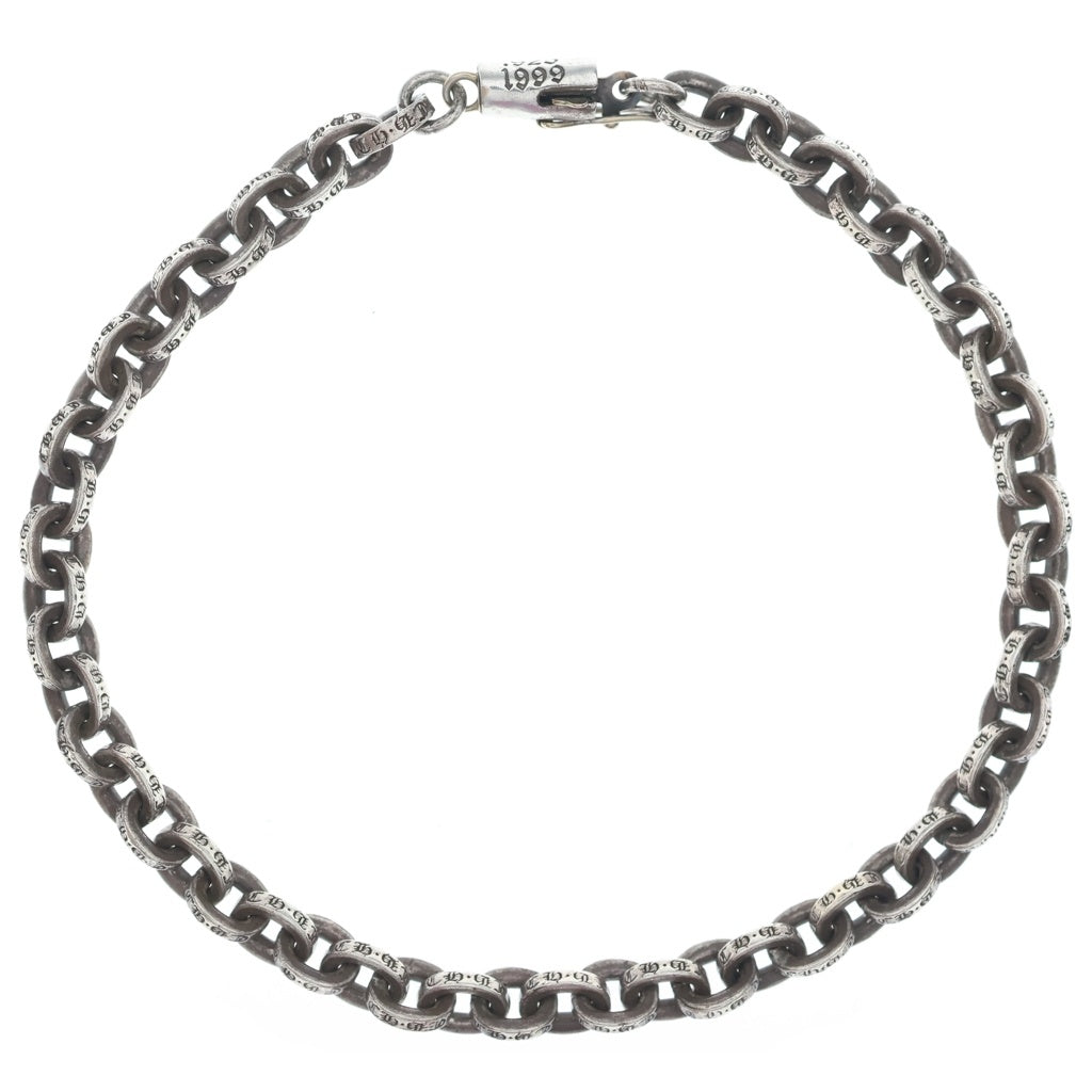 CHROME HEARTS(クロムハーツ) ■ペーパーチェーンブレスレット 925×14K 全長約21cm