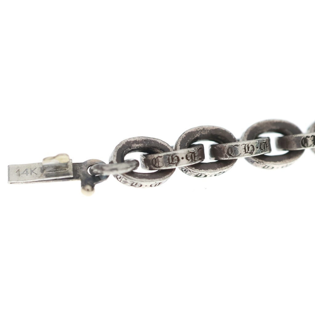 CHROME HEARTS(クロムハーツ) ■ペーパーチェーンブレスレット 925×14K 全長約21cm