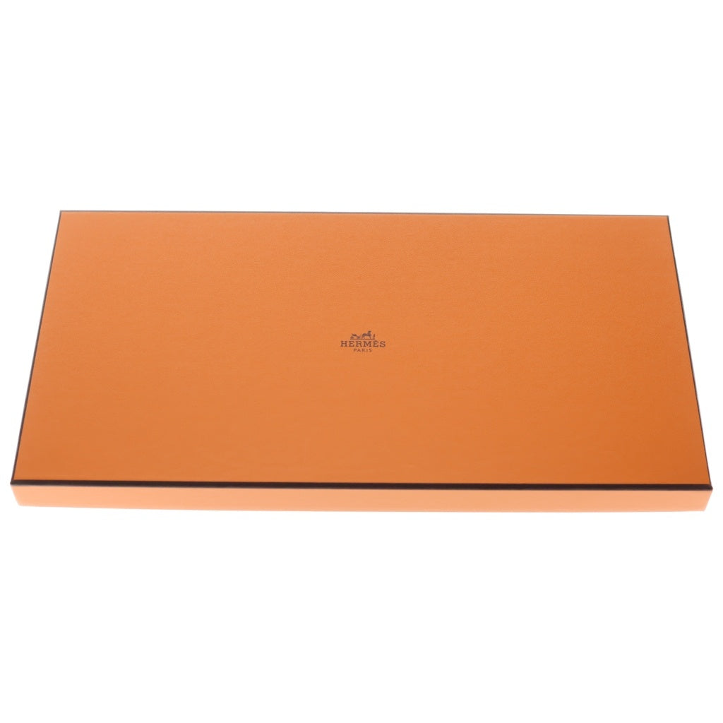 HERMES(エルメス) カレジェアン グラン アパラ バンダナ スカーフ カシミヤ コットン オランジュ キュイ/ホワイト レディース