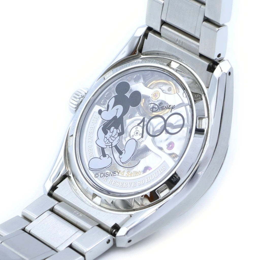 GRAND SEIKO(グランドセイコー) グランドセイコー ディズニー100リミテッドエディション 腕時計 グリーン文字盤 シルバー SS/AT SLGH025