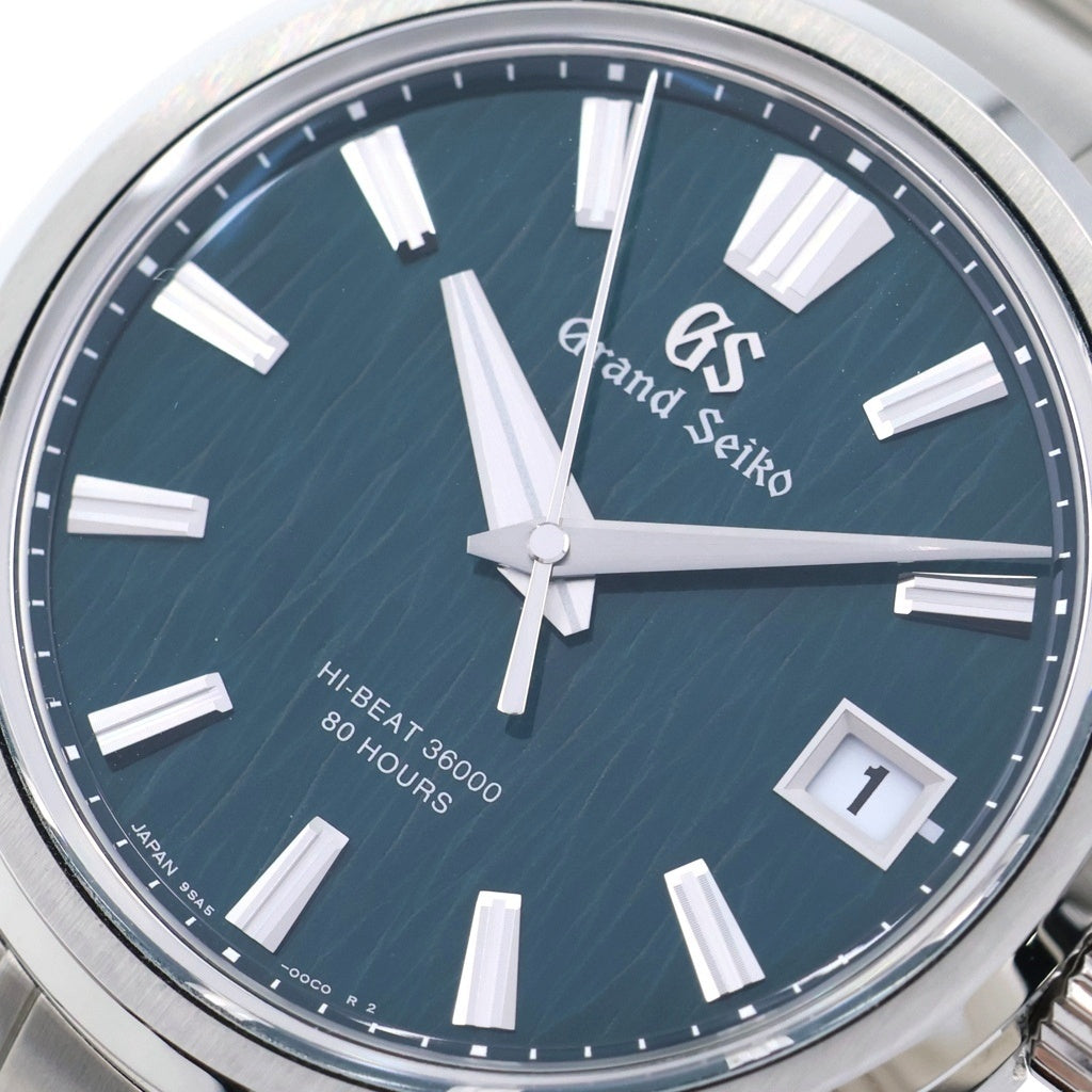 GRAND SEIKO(グランドセイコー) グランドセイコー ディズニー100リミテッドエディション 腕時計 グリーン文字盤 シルバー SS/AT SLGH025