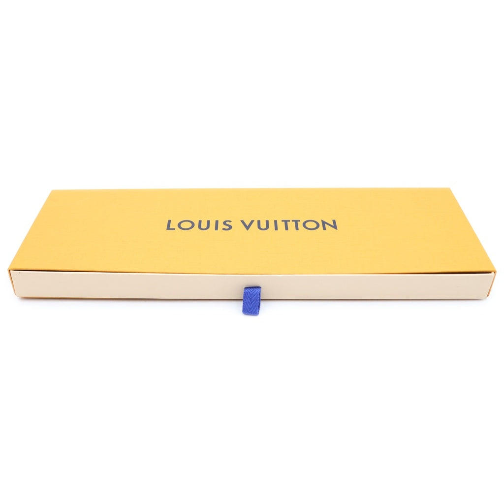 LOUIS VUITTON(ルイヴィトン) ロゴストライプ シルク ネクタイ ブルー M79410