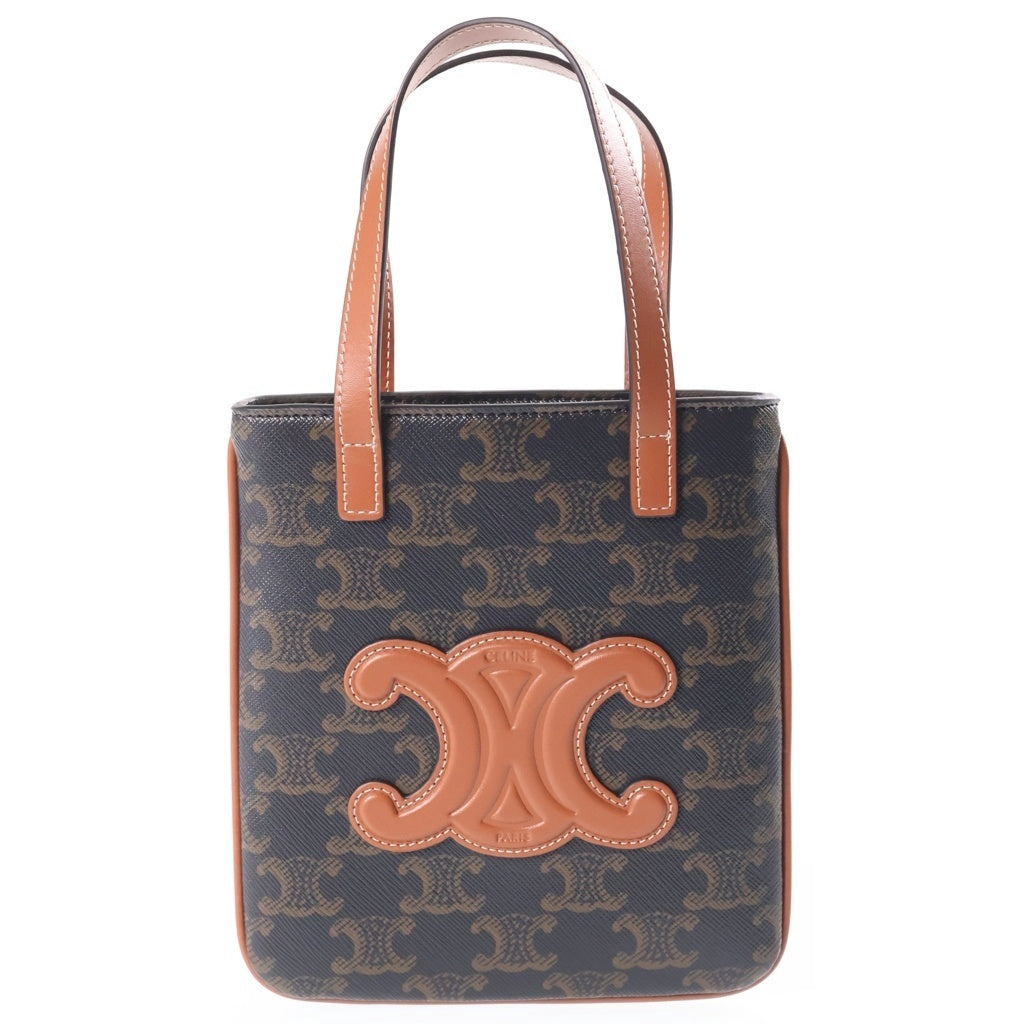 CELINE(セリーヌ) トリオンフ マイクロカバ ハンドバッグ ショルダーバッグ 2WAYバッグ ブラウン PVC×レザー レディース