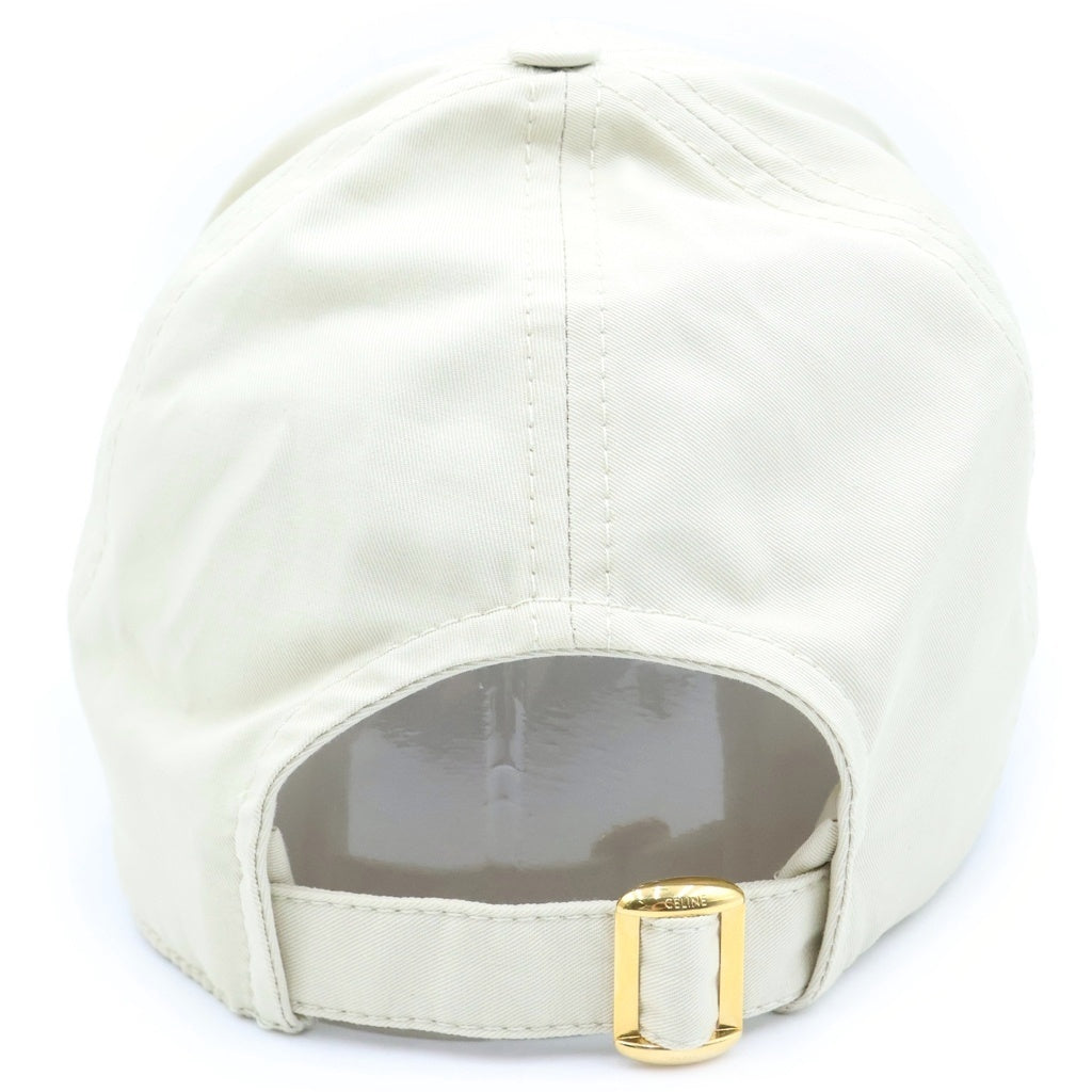 CELINE(セリーヌ) BASEBALL CAPトリオンフ ベースボールキャップ 6パネル コットン クリーム 2AUT6969P.01VA